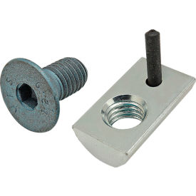 80/20® M8 x 16mm Blue FHSCS & Roll-In T-Nut with Flex Handle Bright Zinc 75-3506