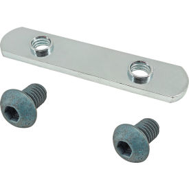 80/20® M8 x 12mm Blue BHSCS with Double Slide-In Economy T-Nut Bright Zinc 75-3512