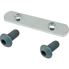80/20® M8 x 16mm Blue BHSCS with Double Slide-In Economy T-Nut Bright Zinc 75-3513