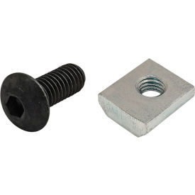 80/20® M5 x 12mm Black BHSCS with Standard Slide-In T-Nut Bright Zinc 75-3539