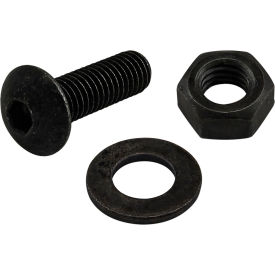 80/20® M5 x 16mm BHSCS with Washer & Hex Nut Black Zinc 75-3540