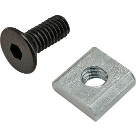 80/20® M4 x 10mm Black FHSCS with Slide-In Economy T-Nut Block Bright Zinc 75-3552
