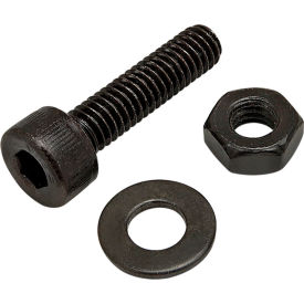 80/20® M4 x 16mm SHCS with Washer & Hex Nut Black Zinc 75-3558