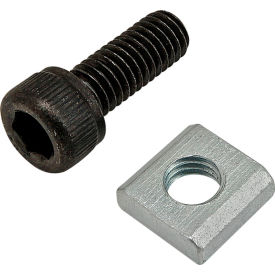 80/20® M5 x 12mm Black SHCS with Slide-In Economy T-Nut Block Bright Zinc 75-3578
