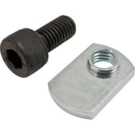80/20® M8 x 16mm Black SHCS with Slide-In Economy T-Nut - Offset Thread Bright Zinc 75-3621