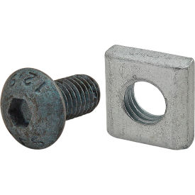 80/20® M5 x 10MM Blue BHSCS with Slide-In Economy T-Nut Bright Zinc 75-3656