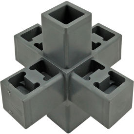80/20® Quick Frame Series 6 Way Junction Connector Gray 9190