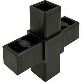 80/20® Quick Frame Series 4 Way Cross Connector Black 9260