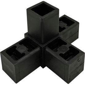 80/20® Quick Frame Series 4 Way Corner Connector Black 9270