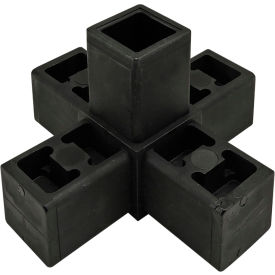 80/20® Quick Frame Series 5 Way Junction Black 9280