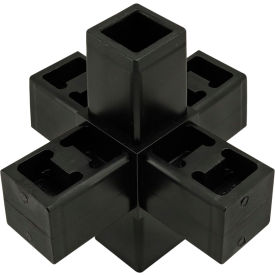 80/20® Quick Frame Series 6 Way Junction Connector Black 9290