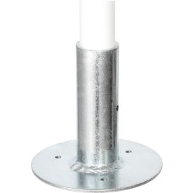 80/20® Flex pipe Stanchion Mount Steel Zinc AF-OSM