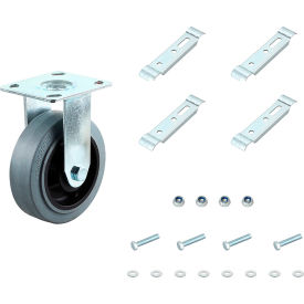 80/20® 6'' ESD Rigid Plate Caster Kit EW-6PF-KIT