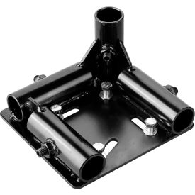 80/20® Flex pipe Right Side Caster Plate Steel Black WF-RPLATE