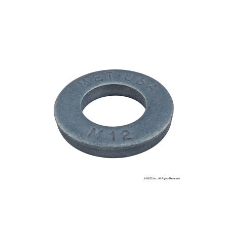 Flat Washer, For Screw Size M12, Steel Zinc Plated Finish MPN:13-6044