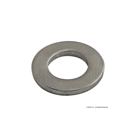 Flat Washer, For Screw Size M6, Stainless Steel Plain Finish MPN:17-6041