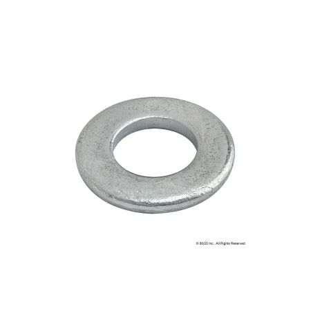 Flat Washer, For Screw Size M8, Steel Zinc Plated Finish MPN:3860