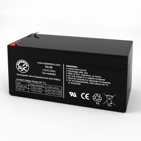 AJC® Leoch DJW12-3.2 Sealed Lead Acid Replacement Battery 3.2Ah 12V F1 AJC-D3.2S-V-0-191139