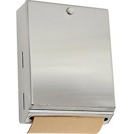 Bobrick® ClassicSeries™ Vertical Folded Paper Towel Dispenser W/Knob Latch Stainless B2620
