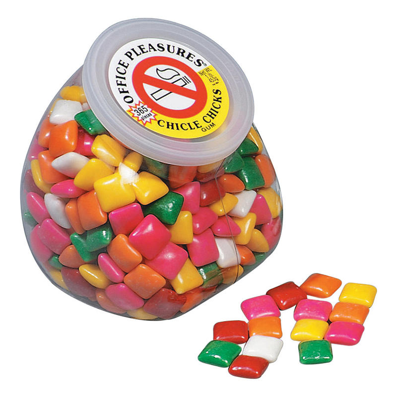 Concord Confections Office Pleasures Gum, Assorted Flavors, 1 Lb Tub MPN:195