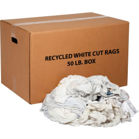 GoVets™ Recycled White Cut Rags 50 Lb. Box 223670