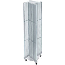 Global Approved 700461-CLR Pinwheel Pegboard Display W/Wheel Base 13.5