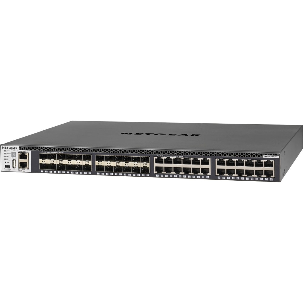 Netgear M4300 Stackable Managed Switch with 48x10G including 24x10GBASE-T and 24xSFP+ Layer 3 - 24 Ports - XSM4348S100NES MPN:XSM4348S-100NES