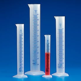 Graduated Cylinder Polypropylene Printed Graduations 2000mL 2/Pack 602567