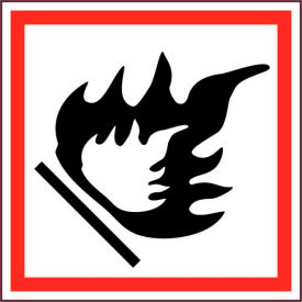 NMC GHS2002ALV2 Flammable GHS Label Vinyl 2
