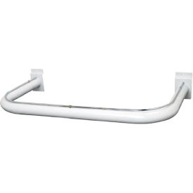 U-Shaped Round Tubing Hangrail - Semi-Gloss White SW681/W - Pkg Qty 10