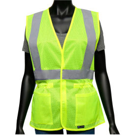Viz-Up™ Contoured Mesh Vest w/ Adjustable Waist S/M Hi-Vis Yellow 47207/SM