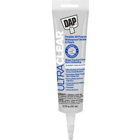 DAP® ULTRA CLEAR™ Flexible All Purpose Waterproof Sealant -5.0oz Crystal Clr 70798-18387 - Pkg Qty 15
