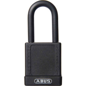 ABUS 74/40 Keyed Different Lockout Padlock 1-1/2-Inch Non-Conductive Shackle Black 09800 09800 - Pkg Qty 10