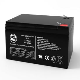 AJC® MotoTec 36V Electric Pocket Bike Electric Bicycle Replacement Battery 12Ah 12V AJC-D12S-F-3-186541