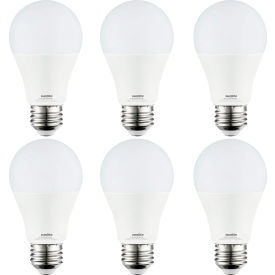 Sunlite® LED A19 Light Bulb E26 Base 9W 810 Lumens 5000K Super White Pack of 6 41600-NS