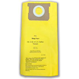 Shop Vac 10 - 14 Gallon / High Efficiency 770-25 For Drywall Dust Replacement Vacuum Bag GK-77025
