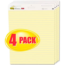Post-it® Easel Pads Vertical-Orientation Self-Stick Easel Pad 25x30 Yellow 30 Sheets 4/CT 561VAD4PK