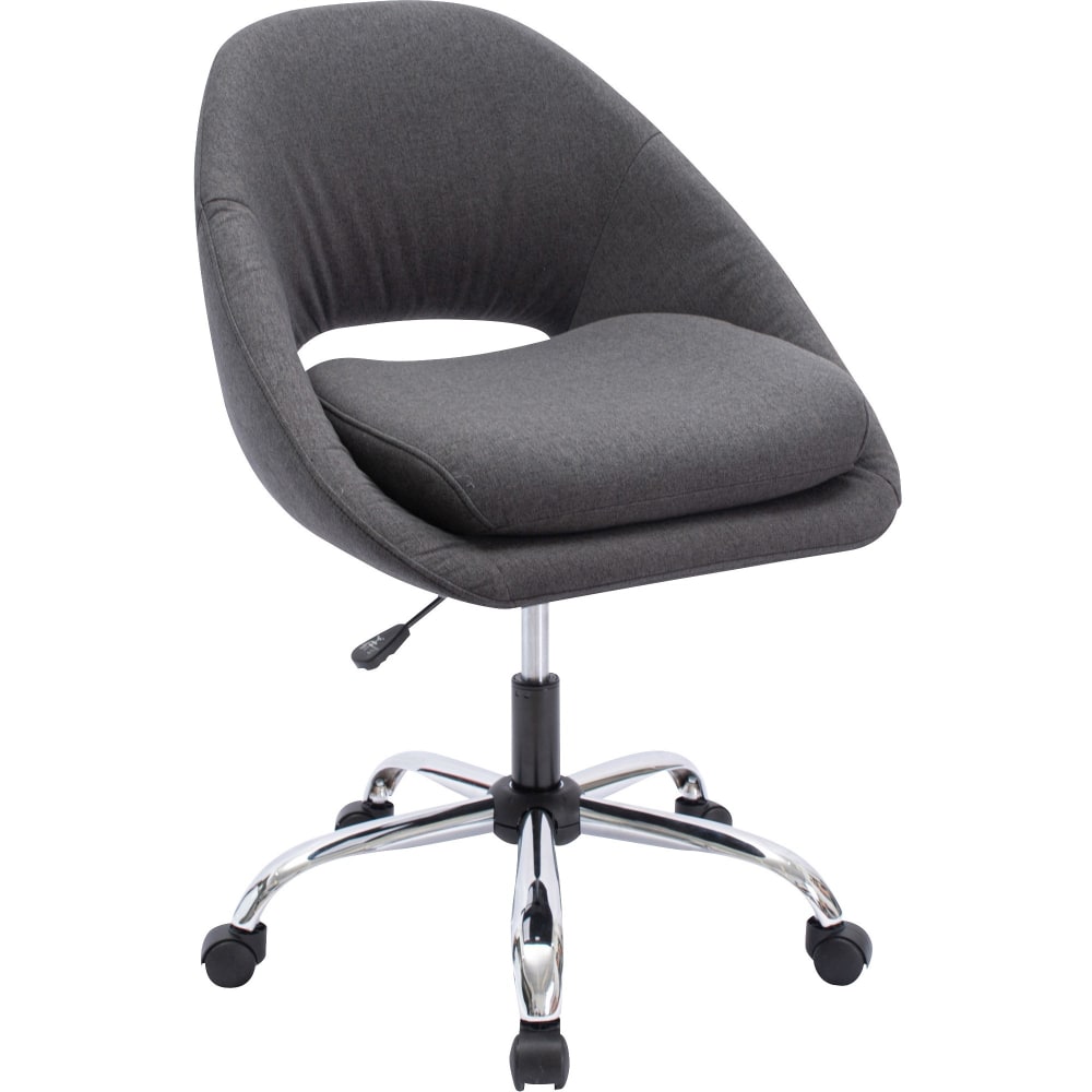 NuSparc Resimercial Lounge/Task Chair - Neutral Gray Seat Color - Fabric Seat Material - Low Back - 5-star Base - Gray - 1 Each MPN:CH305FNGY