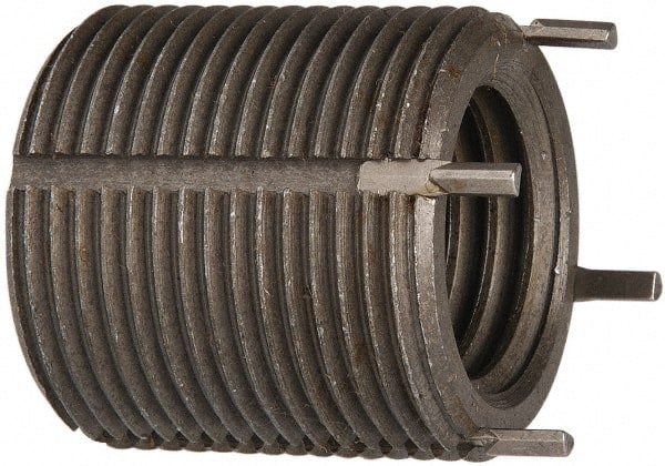Thread Locking Insert: M24 x 3 Internal Thread, M33 x 2 External Thread, Metric Coarse, 33 mm OAL, Heavy-Duty Keylocking MPN:215-065975