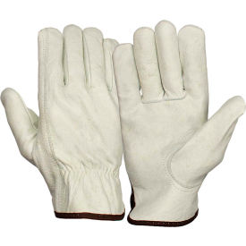 Value Cow Leather Driver Gloves with Keystone Thumb Size XL GL2001KXL - Pkg Qty 12