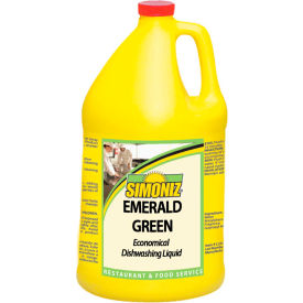 Simoniz® Emerald Green Dish Detergent Liquid Lemon Gallon Bottle 4 Bottles - E0985004 E0985004