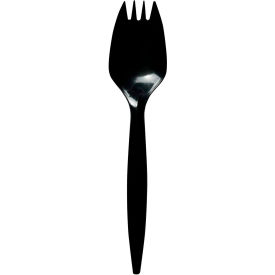 Boardwalk® Mediumweight Sporks Blacks Polypropylene 1000/Carton BWKSPORKBLPP