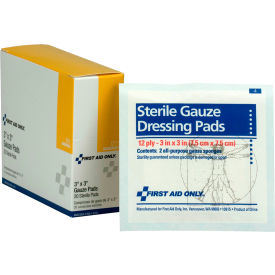 First Aid Only Sterile Gauze Pads 3