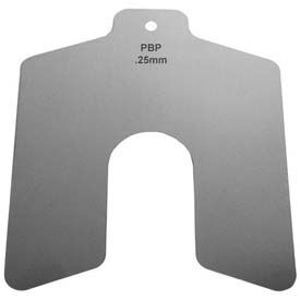 125mm x 125mm x 2mm Stainless Steel Metric Slotted Shim (Pack of 10) - Made In USA 81550