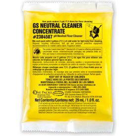 Stearns GS Neutral Cleaner Concentrate - 1 oz Packs 144 Packs/Case - 2384507 2384507