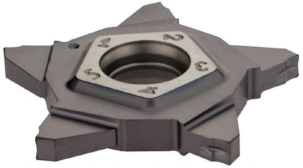 Cutoff Insert: PENTA 24N196J015   908, Carbide, 1.96 mm Cutting Width, 0.0772