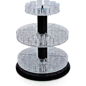 Global Approved 225020 3-Tier Revolving Counter Display W/Tester Tray 13.5