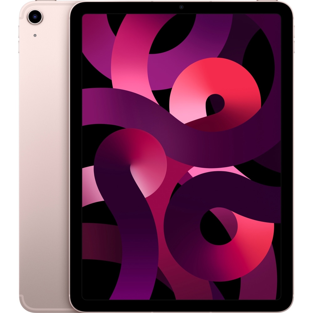 Apple iPad Air (5th Generation) Tablet, 10.9in Screen, 8GB RAM, 64GB Storage, iPadOS 15, 5G, Pink MPN:MM6T3LL/A