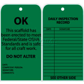 Tags Ok This Scaffold Has Been Erected To Meet Federal/State OSHA Standards 6