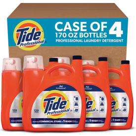 Tide® PRO Commercial HE Liquid Laundry Detergent 170 oz Pour Bottle 4/Carton 80782107